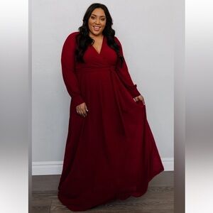 New Baltic Born Lydia Maxi Dress Burgundy